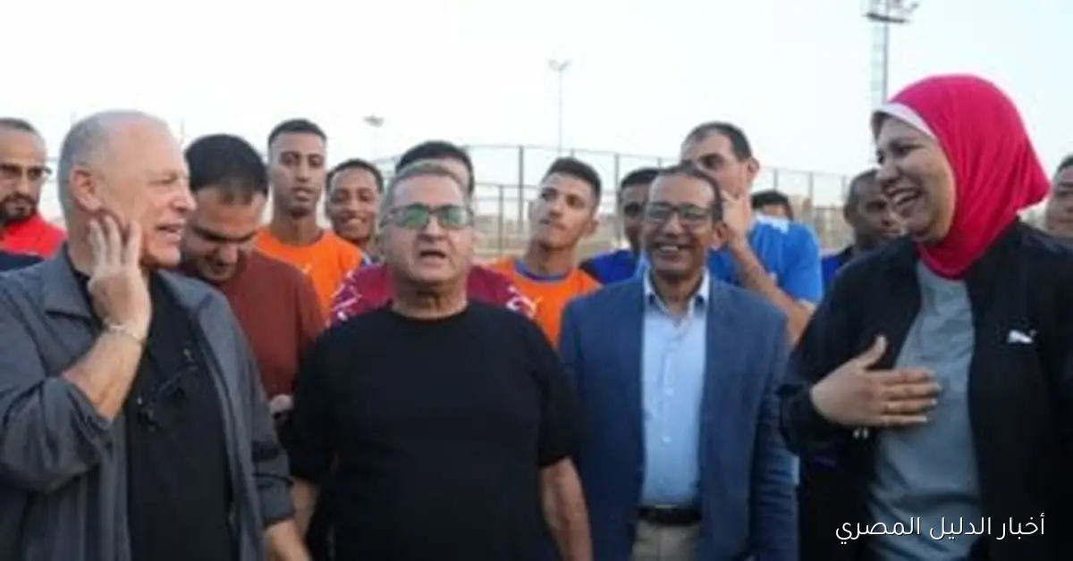 أبو ريدة وأعضاء مجلس الإدارة يستعرضون تقدم معسكر المحكمات بكل حماس