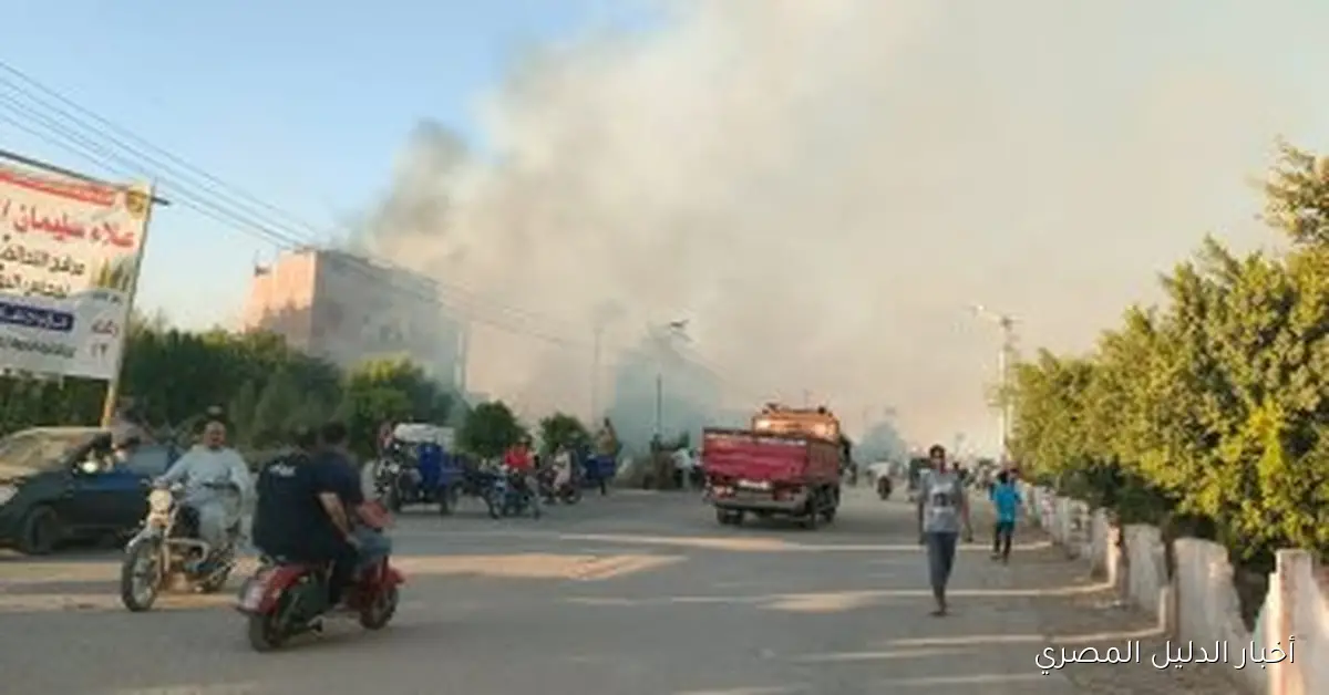 إخماد حريق في منزل رباعي الطوابق بقرية بنجا بطهطا دون تسجيل خسائر