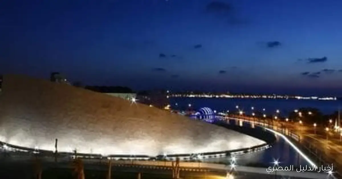 استكشف مراحل بناء مكتبة الإسكندرية من خلال 15 صورة مميزة