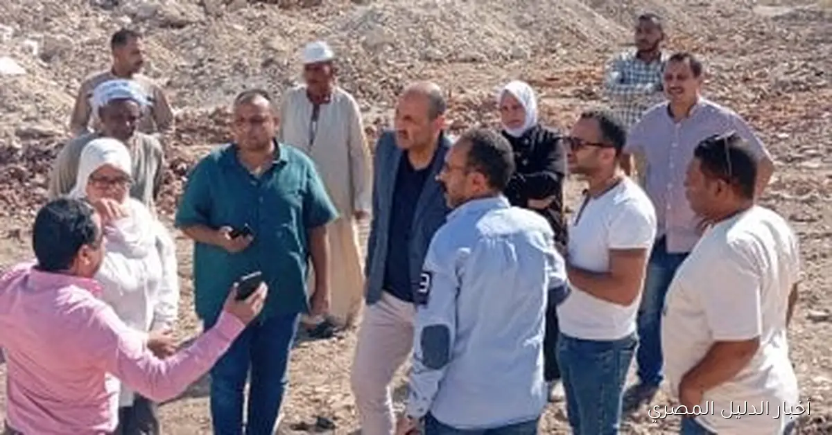 السكرتير العام في قنا يجري جولة تفقدية لمواقع مقترحة لإنشاء مأوى للكلاب الضالة