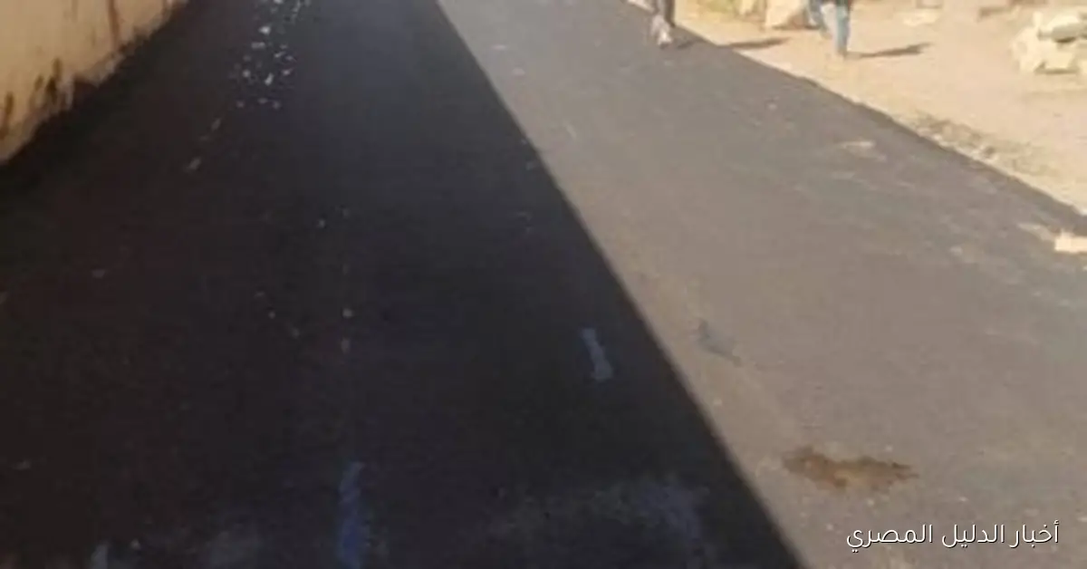 بدء أعمال رصف طريق بر بحري بمطوبس بطول 2.5 كم وعرض 6 أمتار في إطار مبادرة حياة كريمة