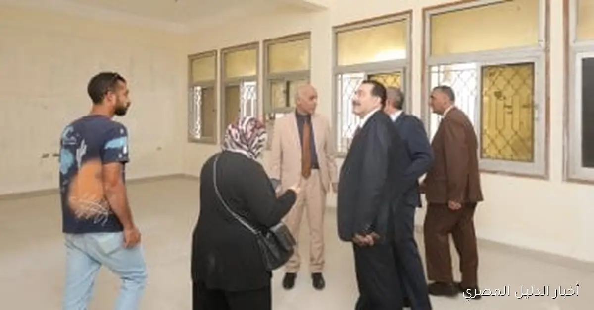 رئيس جامعة كفر الشيخ يقوم بجولة تفقدية لمعامل ومدرجات كلية الطب البيطري