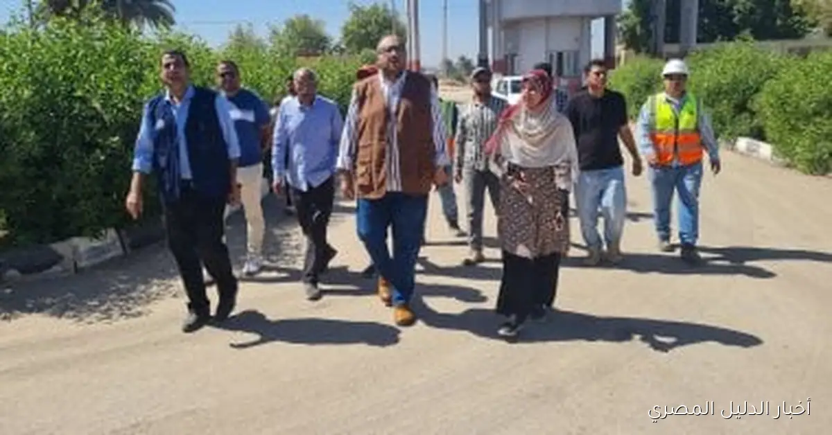 رئيس مياه سوهاج يقوم بجولة تفقدية لأعمال الإحلال والتجديد في محطة معالجة صرف الكولة