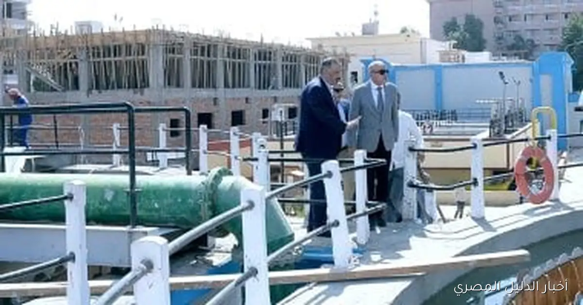 محافظ الأقصر يقوم بجولة تفقدية لمحطة مياه الغربية لمتابعة أعمال الإحلال والتجديد – صور