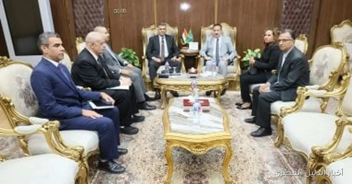 محافظ المنوفية يستقبل وفد الهيئة القومية للتأمين الاجتماعي لتعزيز التعاون المشترك