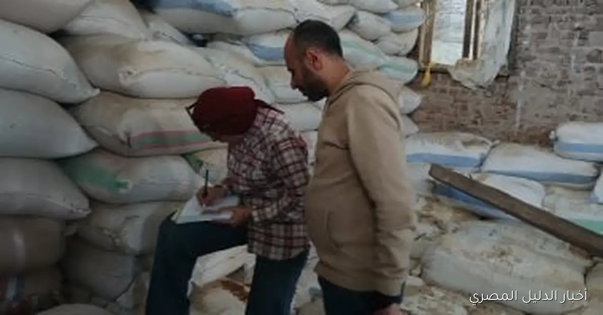 مصادرة 3 أطنان من الأعلاف في مخزن غير مرخص بالإسكندرية