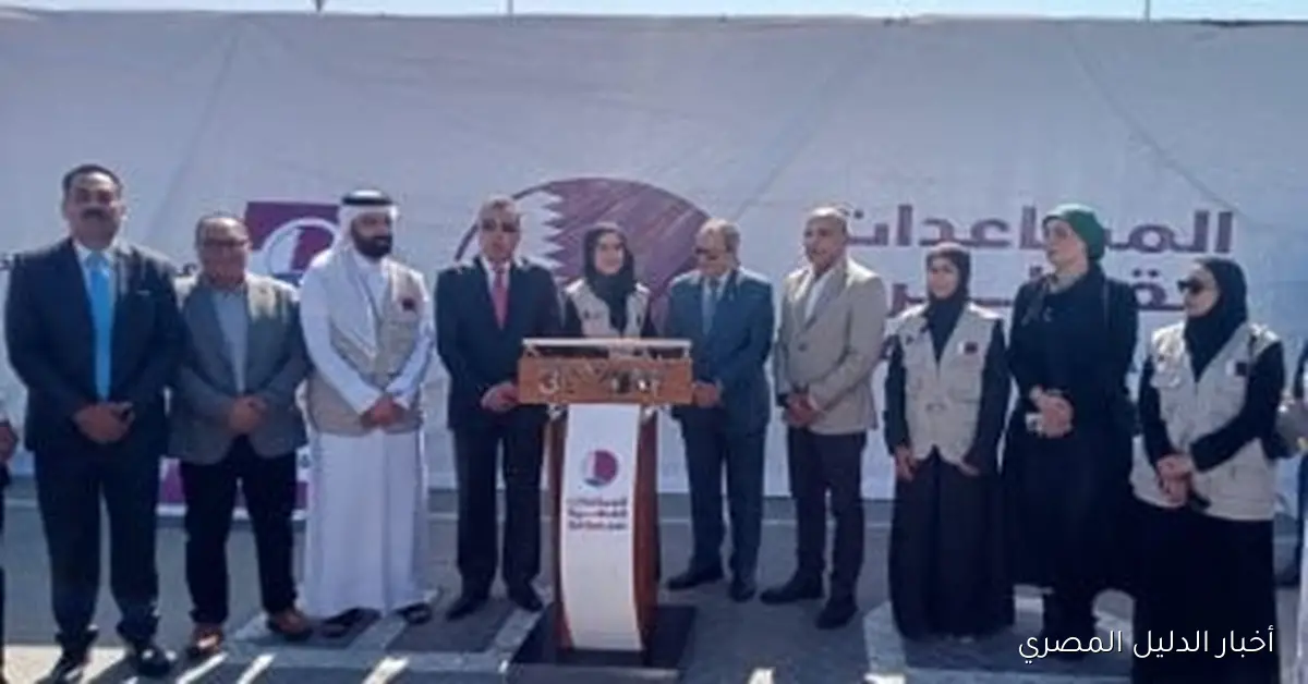 ميناء شرق بورسعيد يستقبل شحنات مساعدات إنسانية من قطر لدعم سكان قطاع غزة