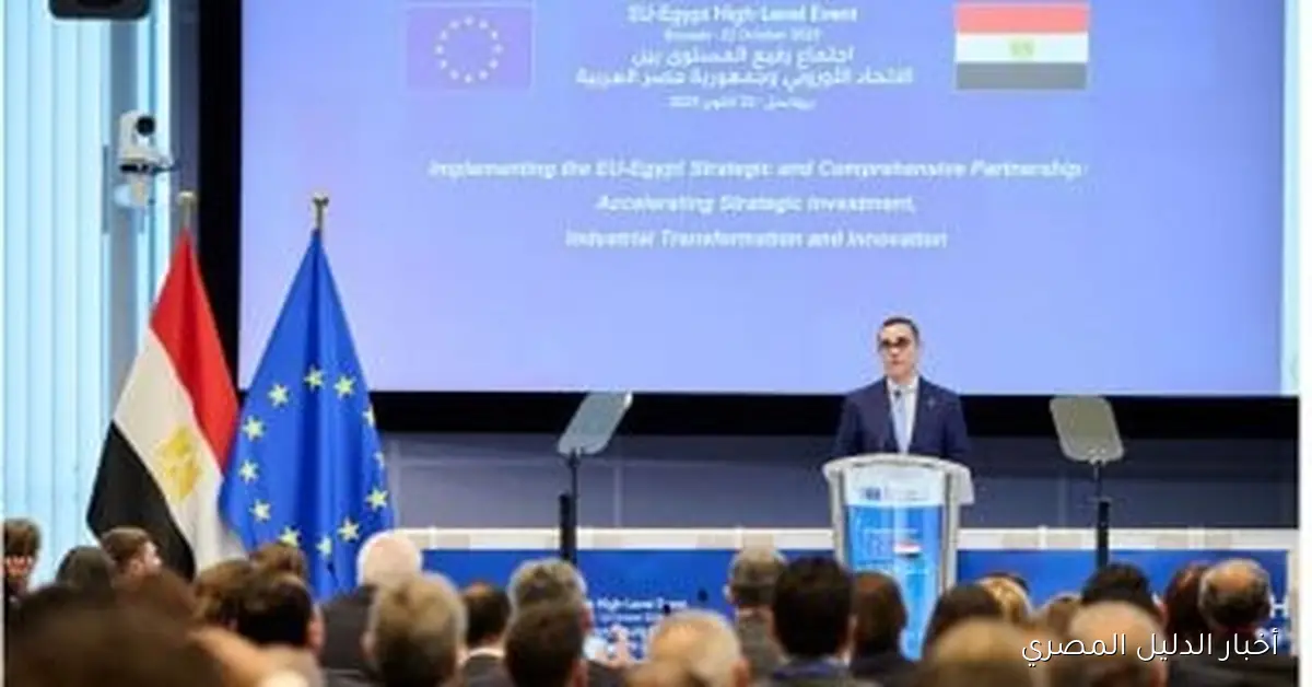 وزير الاستثمار يشارك في القمة المصرية الأوروبية ببروكسل لتعزيز التحول الصناعي