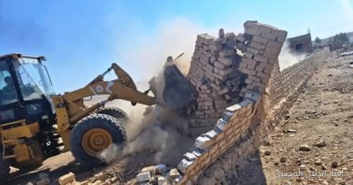 إزالة 331 حالة تعدٍ على مساحة 142 ألف متر مربع في أسوان: تفاصيل وصور حصرية