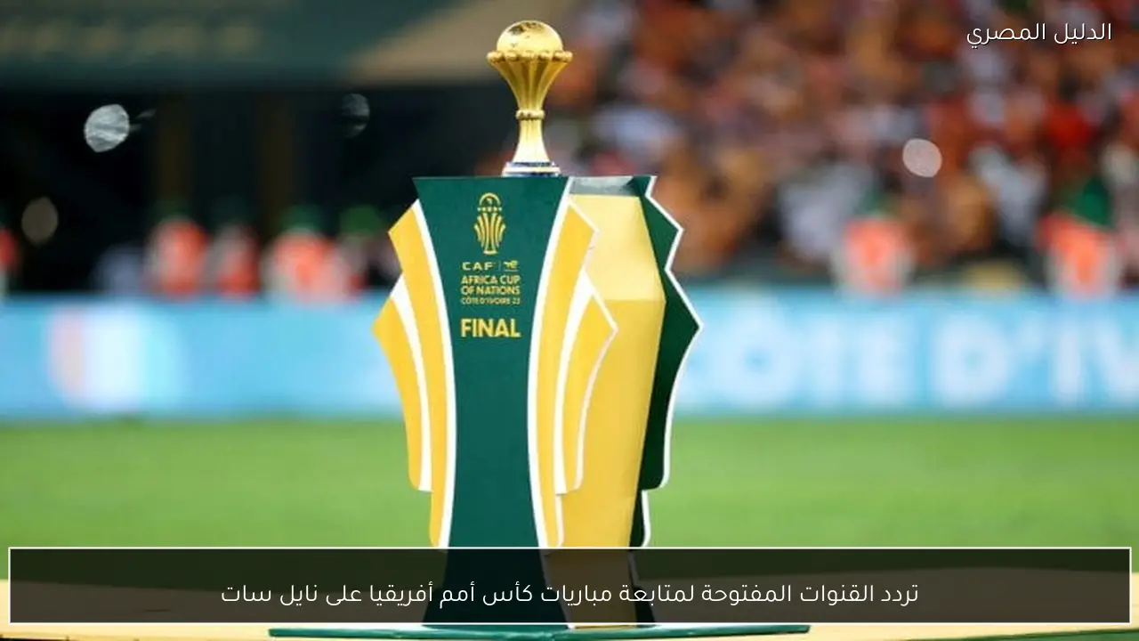 تردد القنوات المفتوحة لمتابعة مباريات كأس أمم أفريقيا على نايل سات