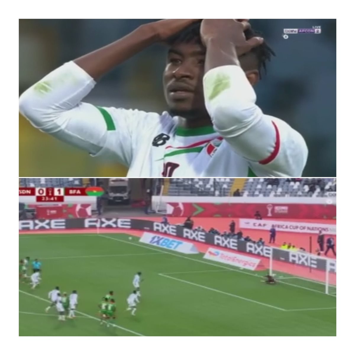 الجزولي يهدر ركلة جزاء للسودان، الدليل المصري