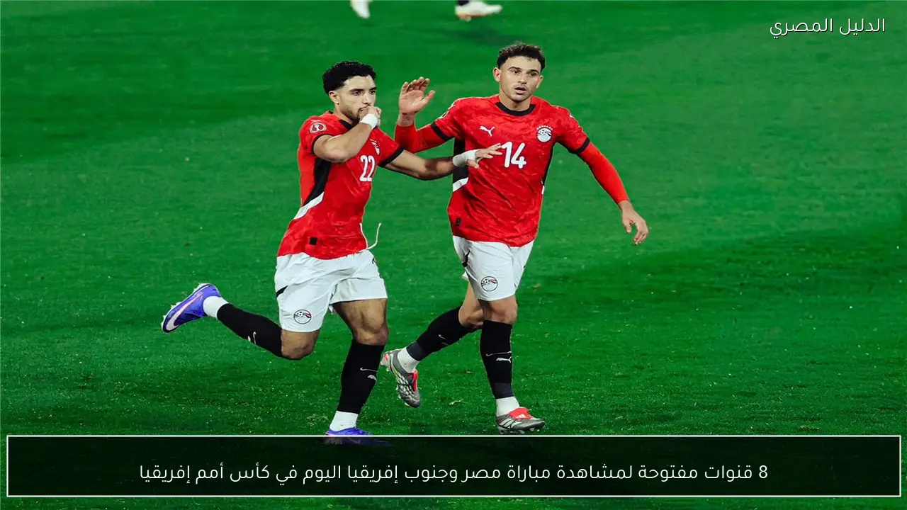 8 قنوات مفتوحة لمشاهدة مباراة مصر وجنوب إفريقيا اليوم في كأس أمم إفريقيا