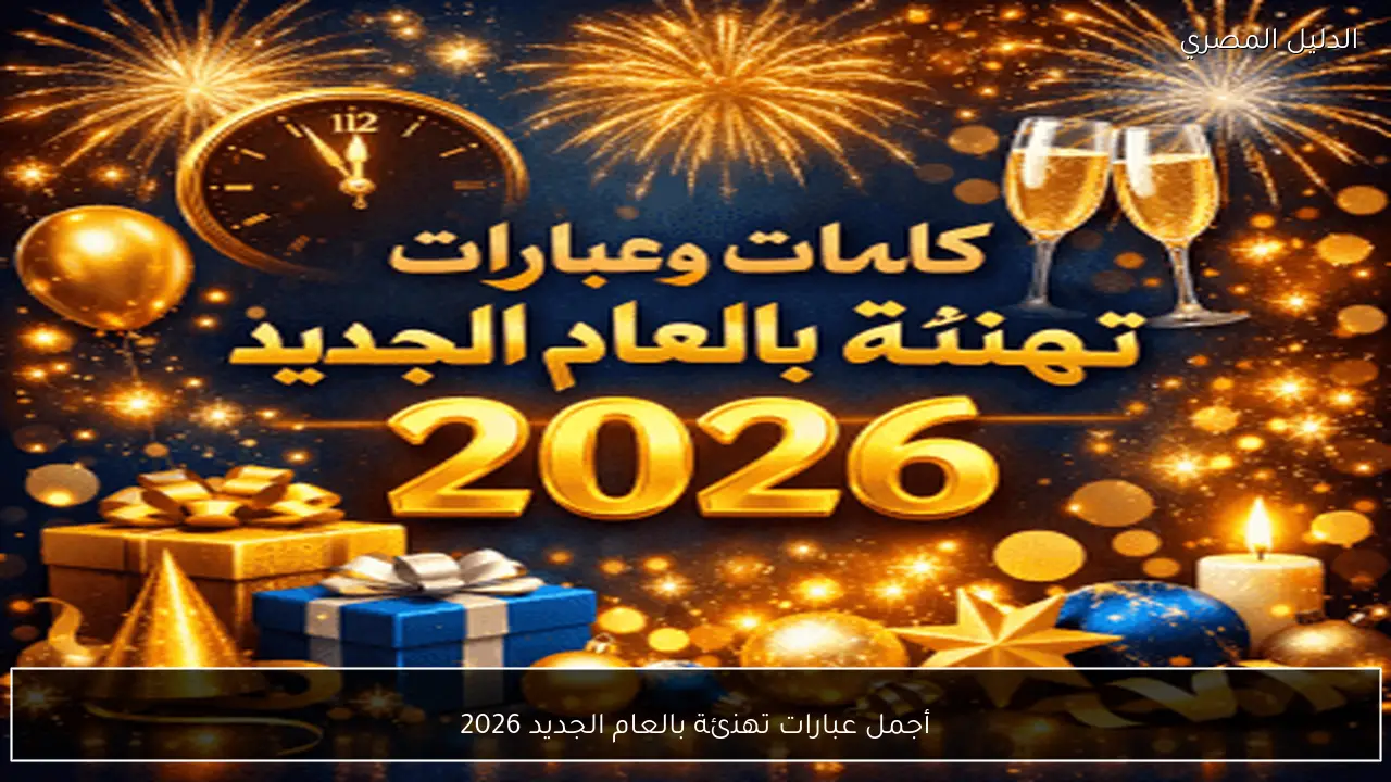 أجمل عبارات تهنئة بالعام الجديد 2026