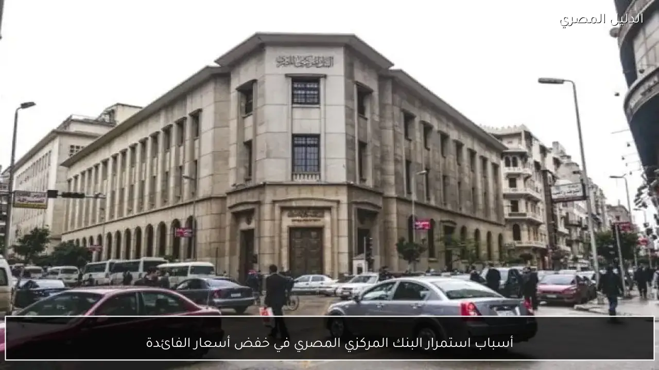 أسباب استمرار البنك المركزي المصري في خفض أسعار الفائدة