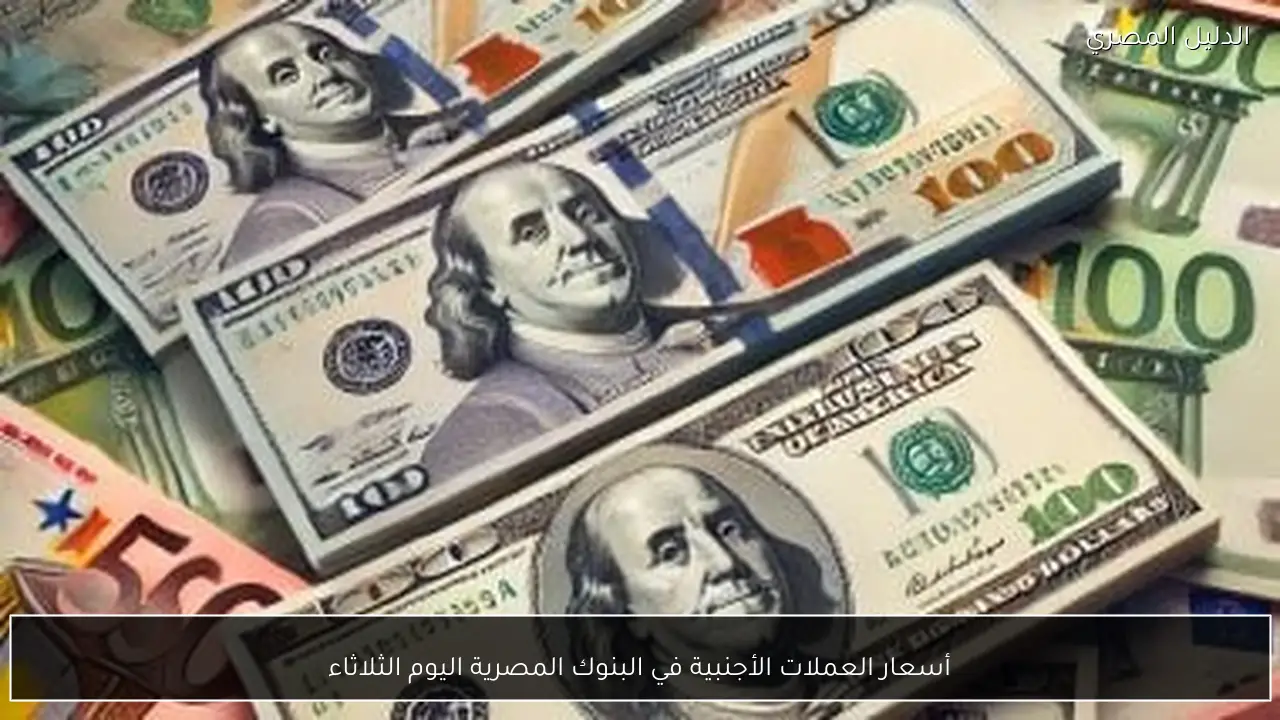 أسعار العملات الأجنبية في البنوك المصرية اليوم الثلاثاء
