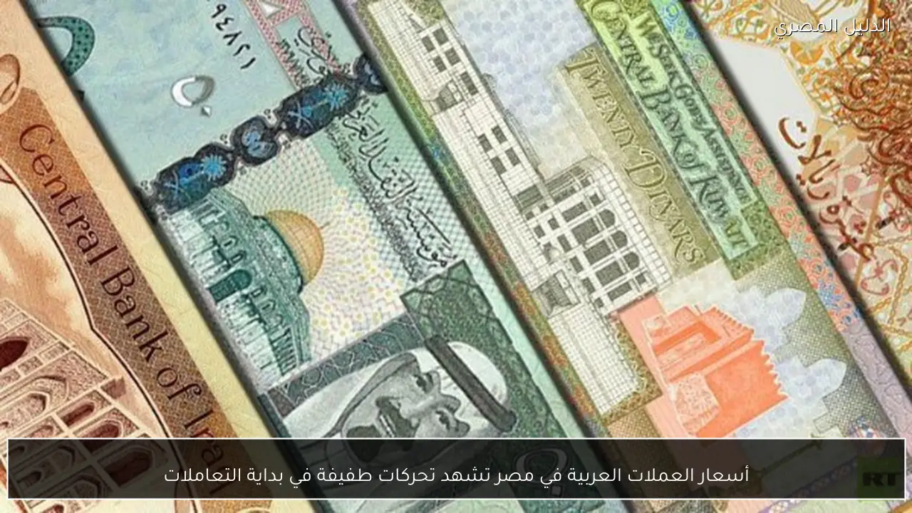أسعار العملات العربية في مصر تشهد تحركات طفيفة في بداية التعاملات
