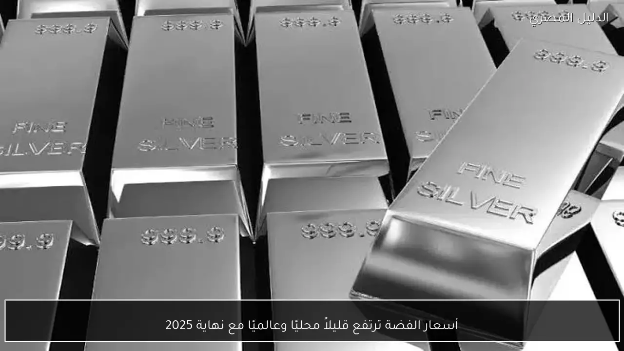 أسعار الفضة ترتفع قليلاً محليًا وعالميًا مع نهاية 2025