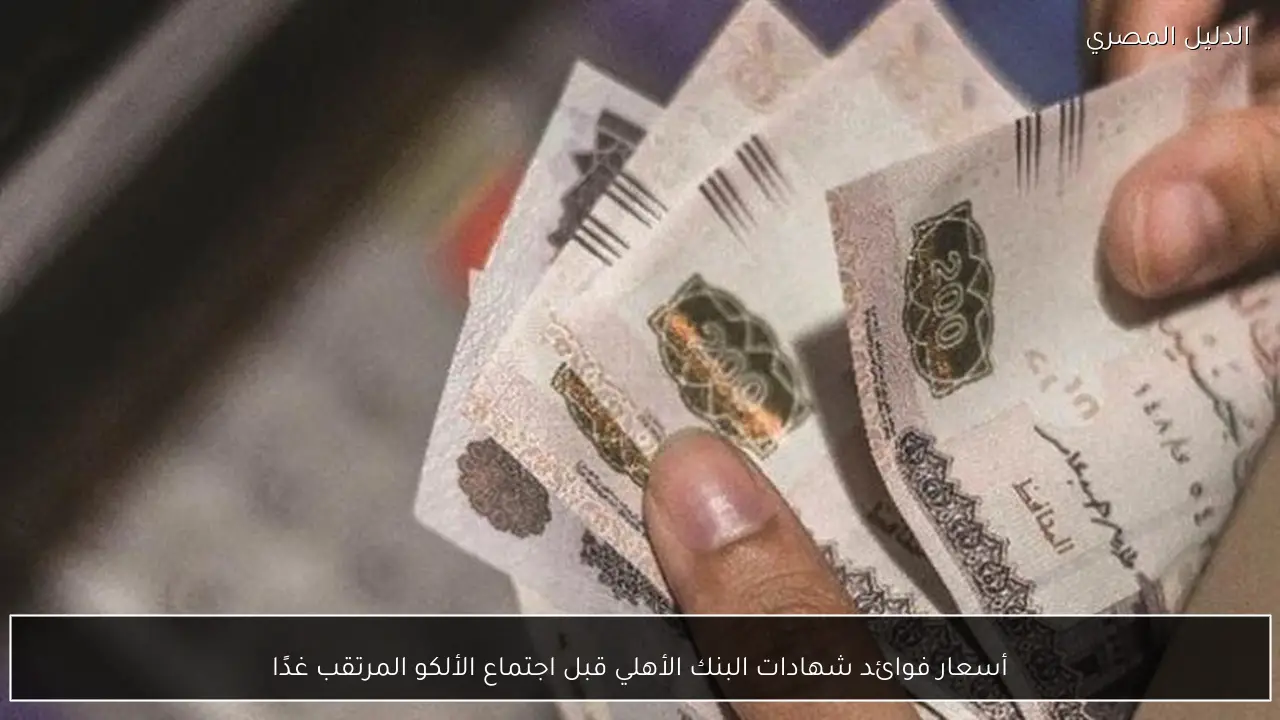 أسعار فوائد شهادات البنك الأهلي قبل اجتماع الألكو المرتقب غدًا