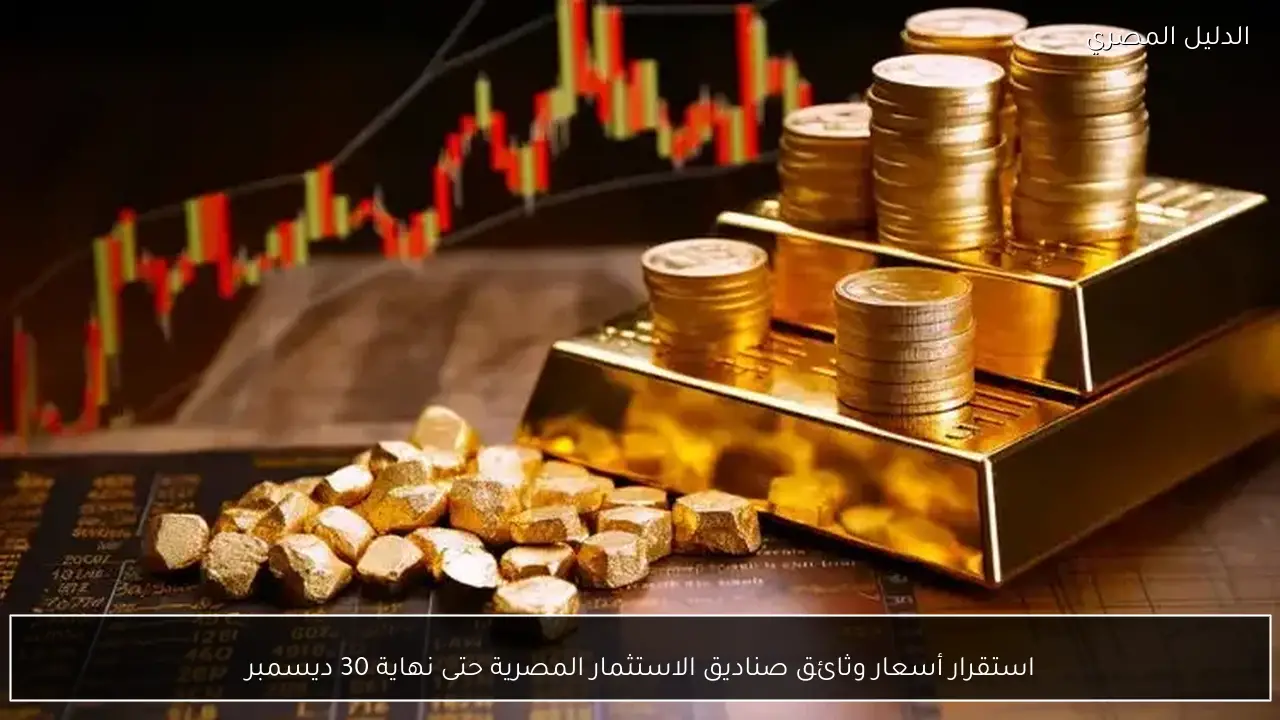 استقرار أسعار وثائق صناديق الاستثمار المصرية حتى نهاية 30 ديسمبر