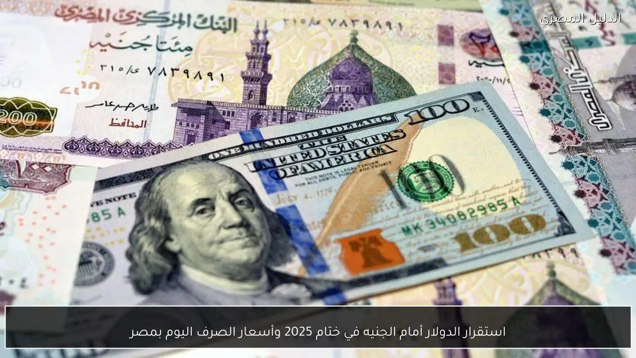 استقرار الدولار أمام الجنيه في ختام 2025 وأسعار الصرف اليوم بمصر