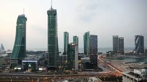 منظر عام لمدينة المنامة في البحرين، 3 مارس 2024.