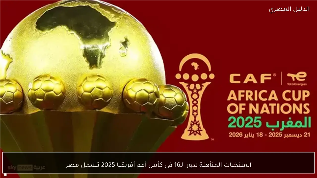 المنتخبات المتأهلة لدور الـ16 في كأس أمم أفريقيا 2025 تشمل مصر