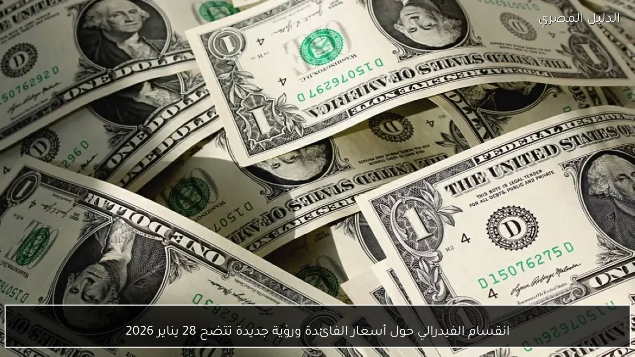 انقسام الفيدرالي حول أسعار الفائدة ورؤية جديدة تتضح 28 يناير 2026