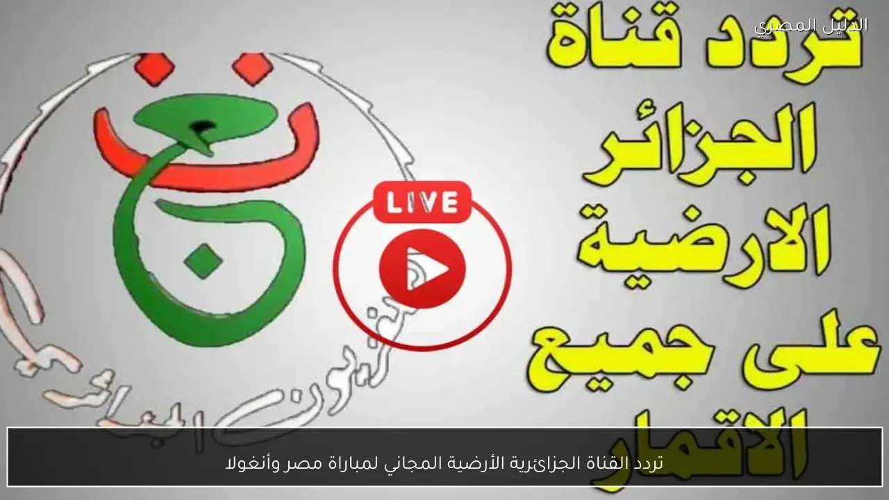 تردد القناة الجزائرية الأرضية المجاني لمباراة مصر وأنغولا