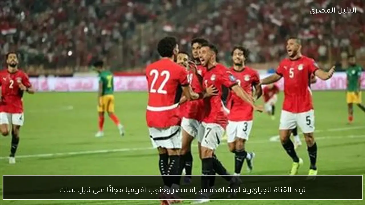 تردد القناة الجزائرية لمشاهدة مباراة مصر وجنوب أفريقيا مجانًا على نايل سات