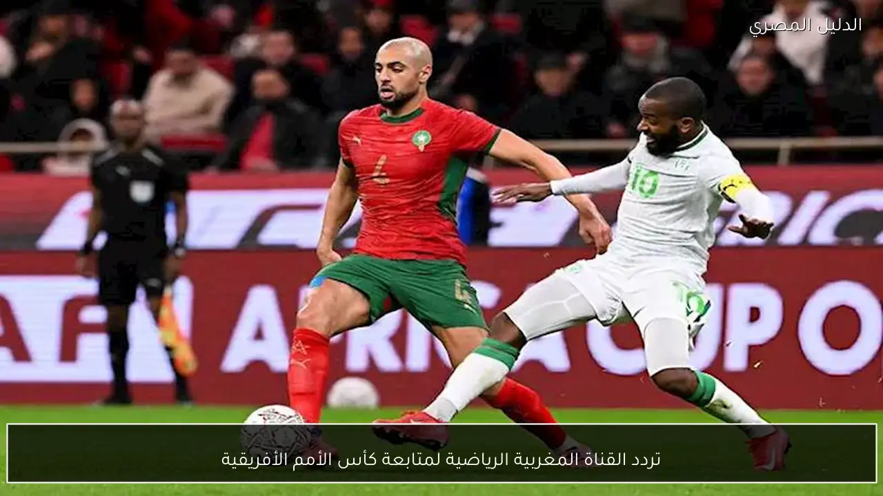 تردد القناة المغربية الرياضية لمتابعة كأس الأمم الأفريقية