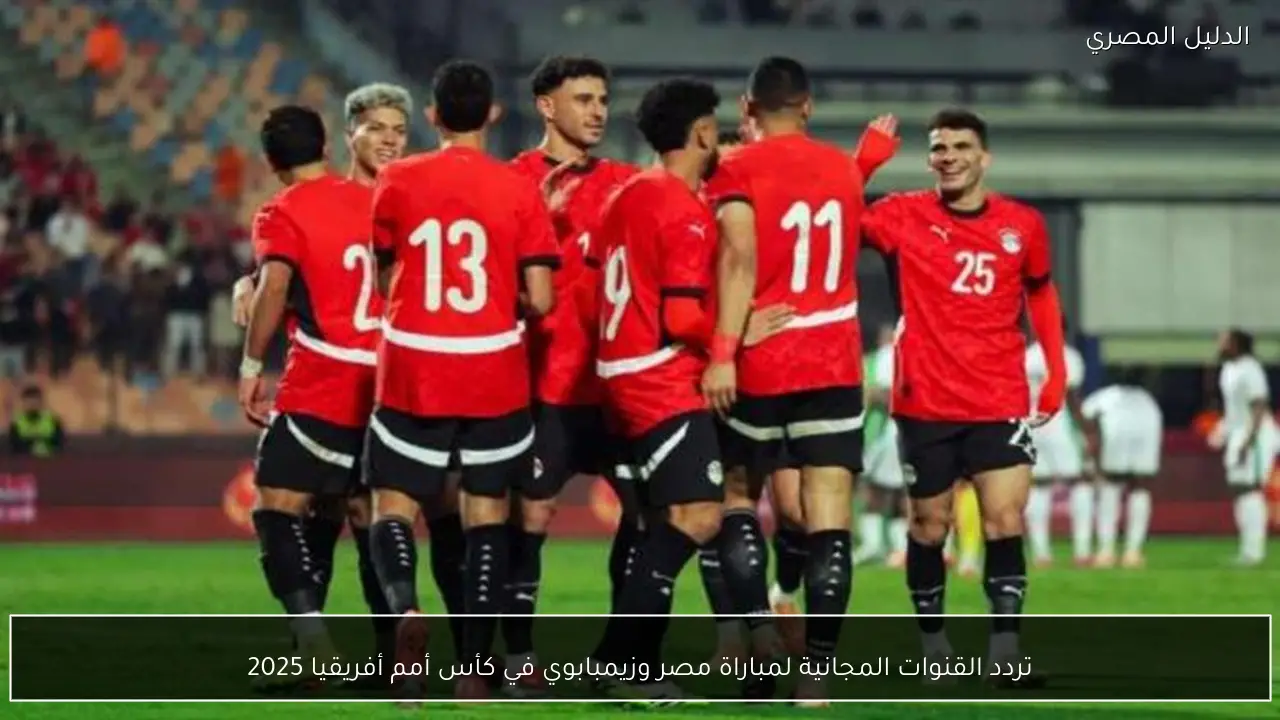 تردد القنوات المجانية لمباراة مصر وزيمبابوي في كأس أمم أفريقيا 2025