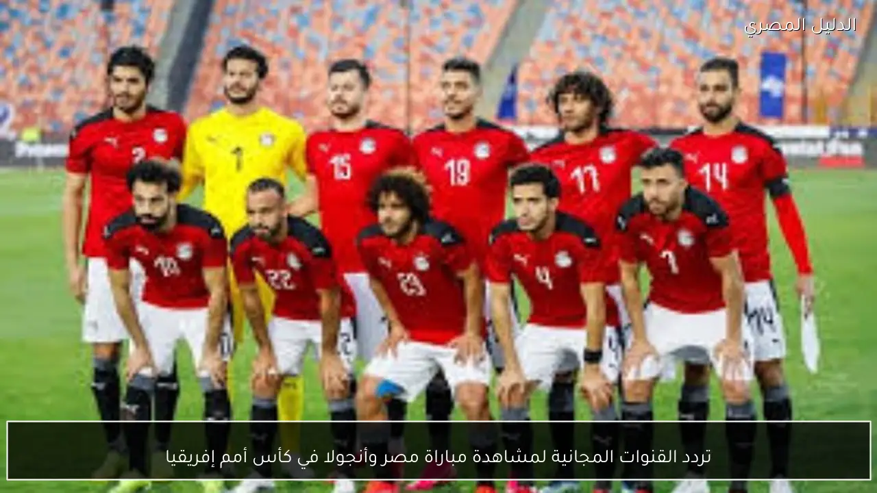 تردد القنوات المجانية لمشاهدة مباراة مصر وأنجولا في كأس أمم إفريقيا