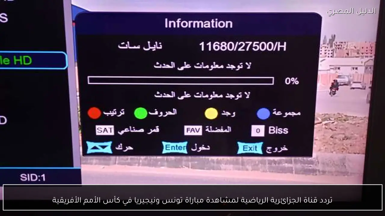 تردد قناة الجزائرية الرياضية لمشاهدة مباراة تونس ونيجيريا في كأس الأمم الأفريقية