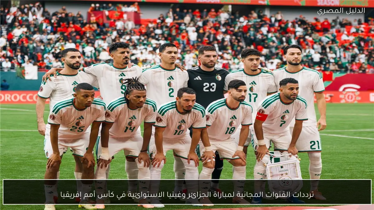 ترددات القنوات المجانية لمباراة الجزائر وغينيا الاستوائية في كأس أمم إفريقيا