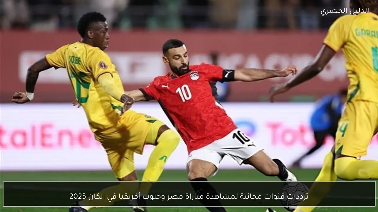 ترددات قنوات مجانية لمشاهدة مباراة مصر وجنوب أفريقيا في الكان 2025