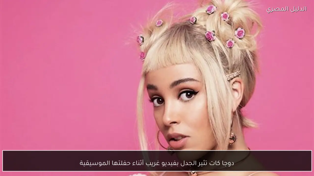 دوجا كات تثير الجدل بفيديو غريب أثناء حفلتها الموسيقية