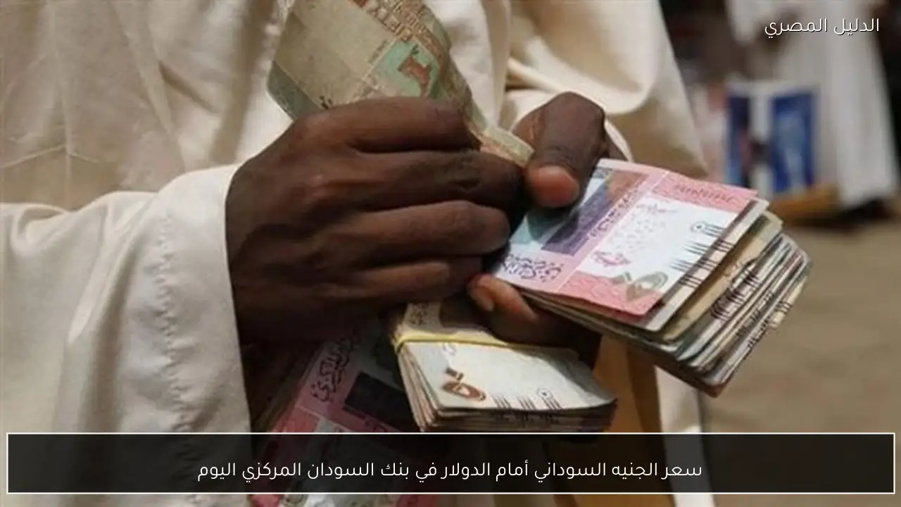 سعر الجنيه السوداني أمام الدولار في بنك السودان المركزي اليوم