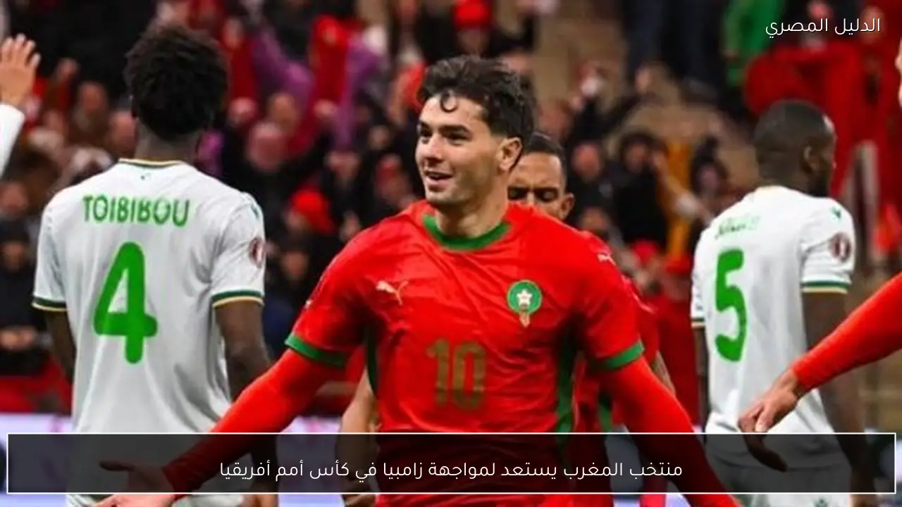 منتخب المغرب يستعد لمواجهة زامبيا في كأس أمم أفريقيا