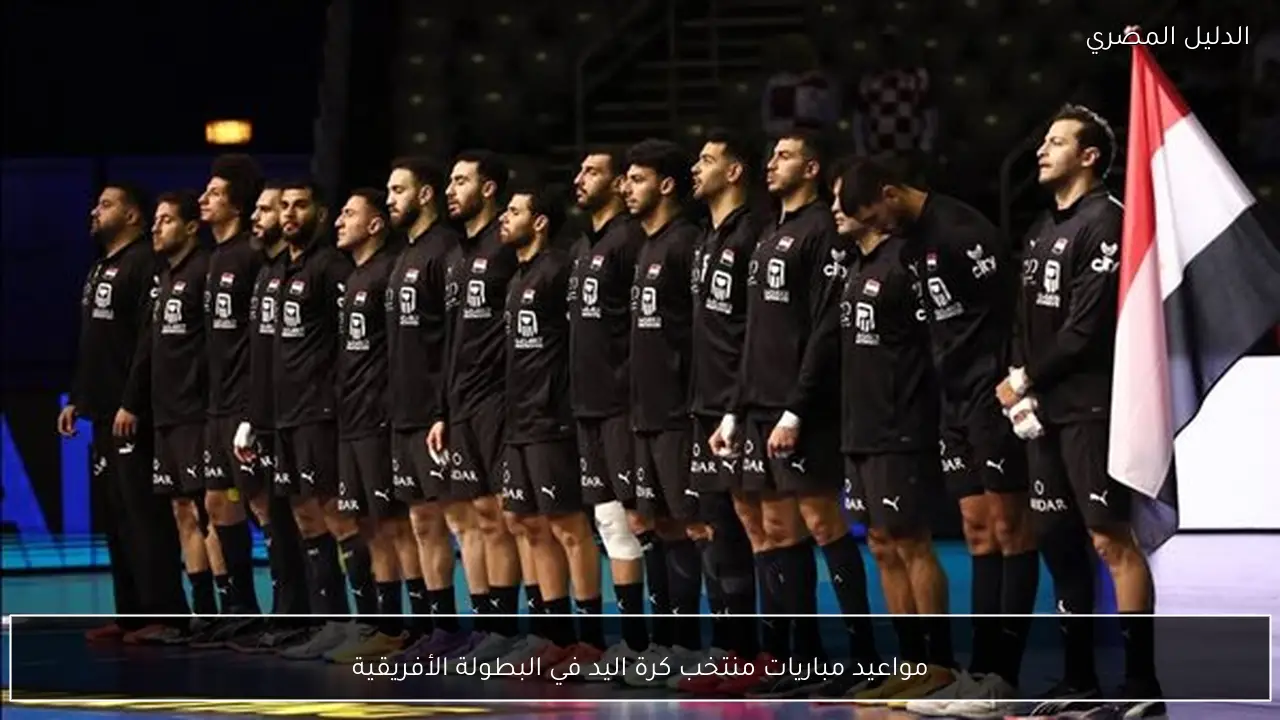 مواعيد مباريات منتخب كرة اليد في البطولة الأفريقية