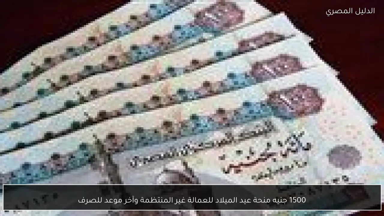1500 جنيه منحة عيد الميلاد للعمالة غير المنتظمة وآخر موعد للصرف