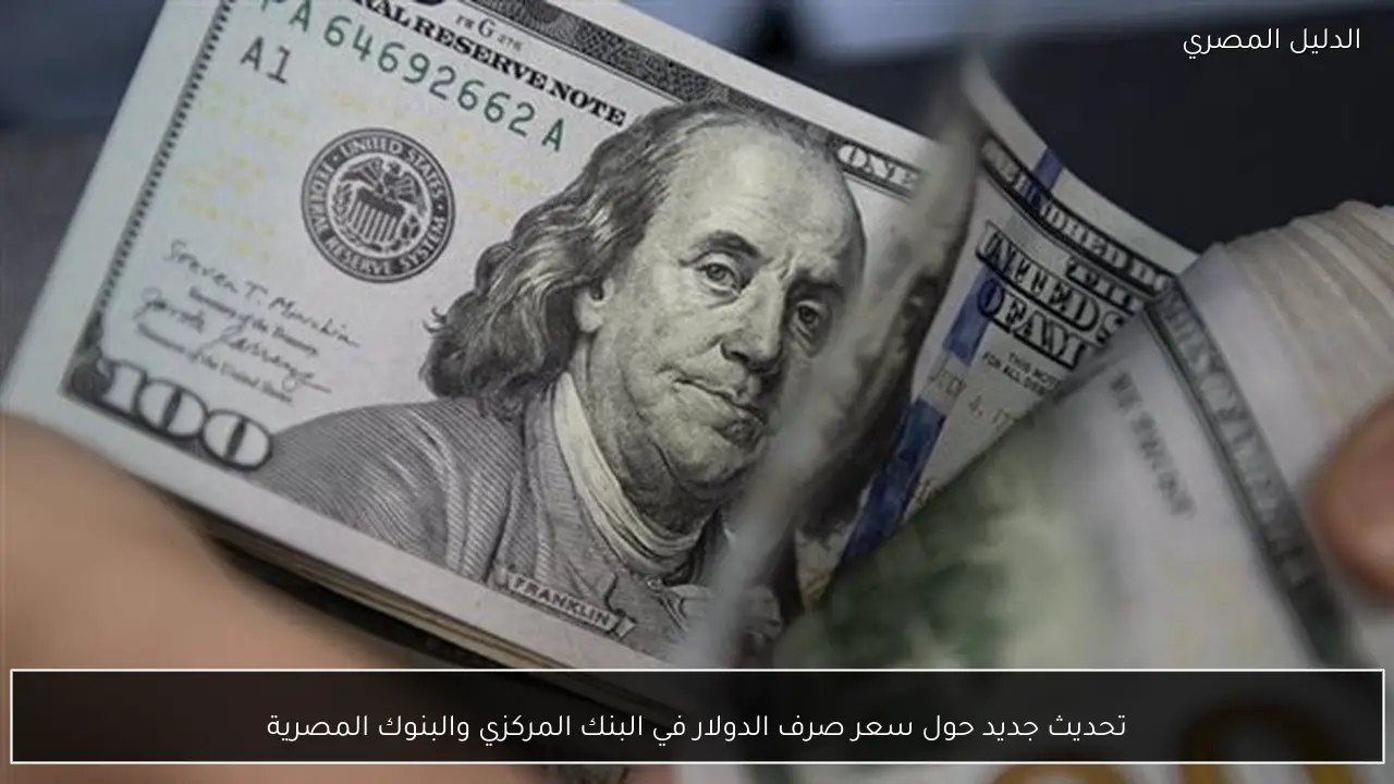تحديث جديد حول سعر صرف الدولار في البنك المركزي والبنوك المصرية