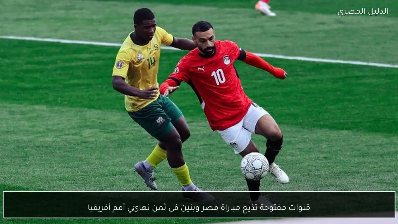 قنوات مفتوحة تذيع مباراة مصر وبنين في ثمن نهائي أمم أفريقيا