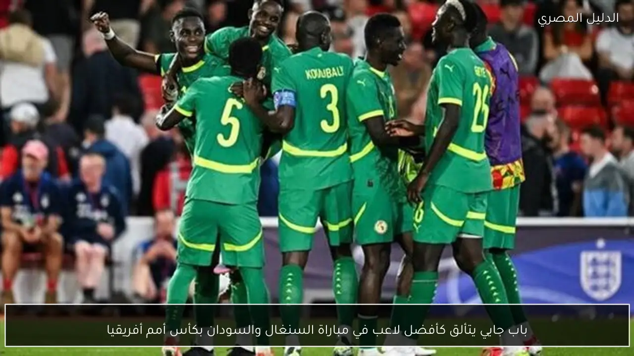 باب جايي يتألق كأفضل لاعب في مباراة السنغال والسودان بكأس أمم أفريقيا