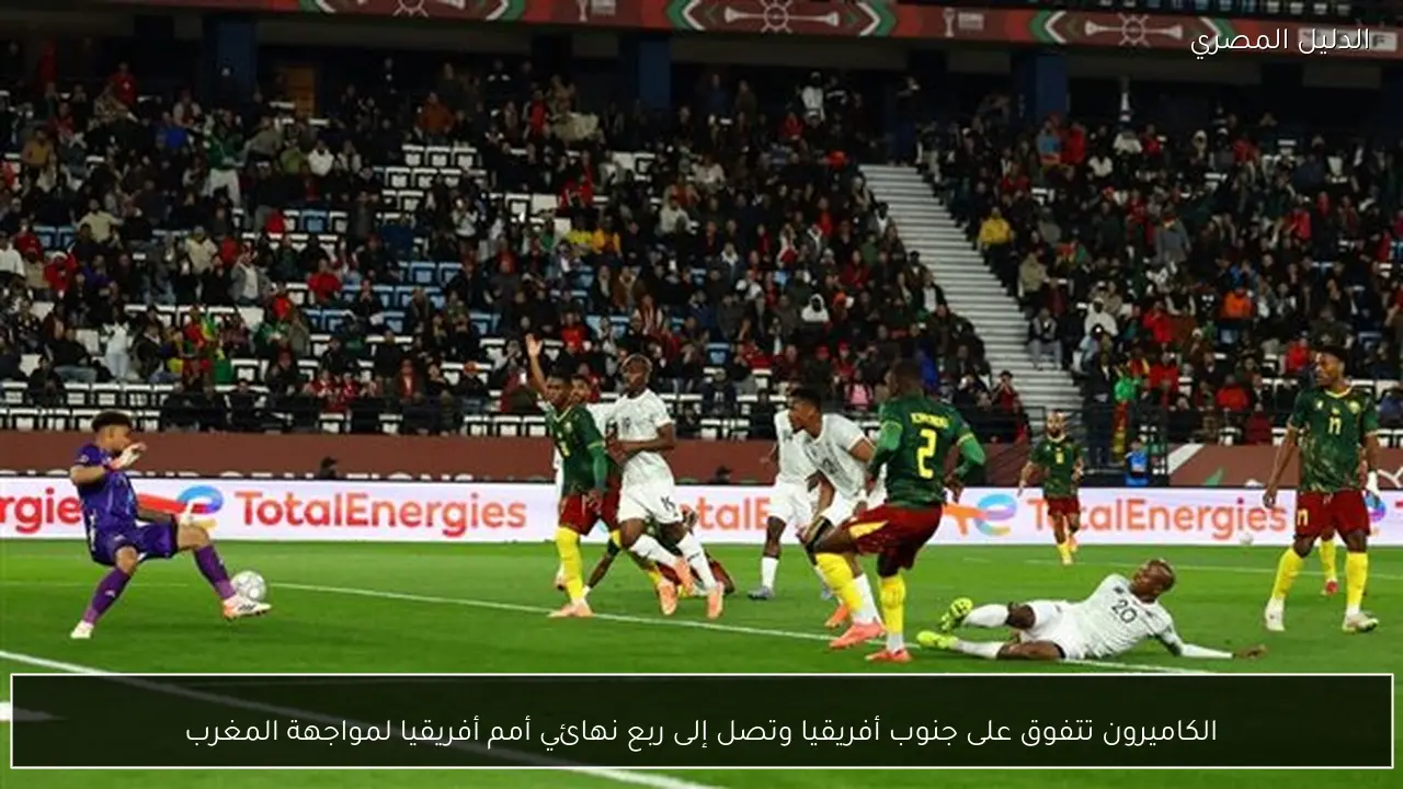 الكاميرون تتفوق على جنوب أفريقيا وتصل إلى ربع نهائي أمم أفريقيا لمواجهة المغرب