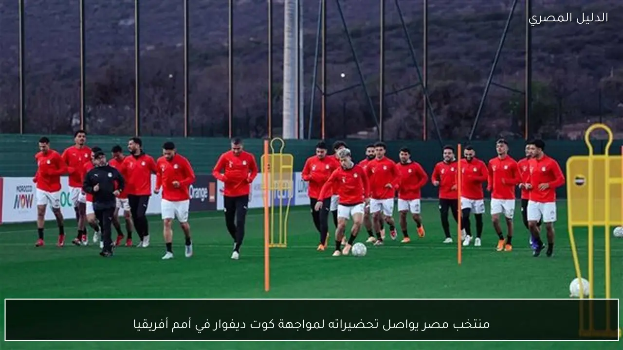منتخب مصر يواصل تحضيراته لمواجهة كوت ديفوار في أمم أفريقيا