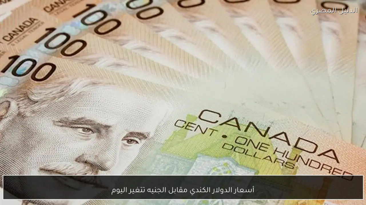 أسعار الدولار الكندي مقابل الجنيه تتغير اليوم
