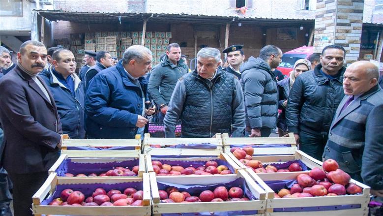 محافظ الإسكندرية خلال جولته