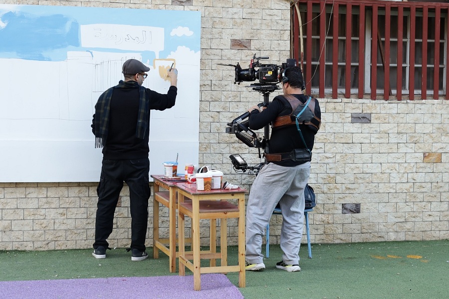 كواليس تصوير مسلسل  أب ولكن 