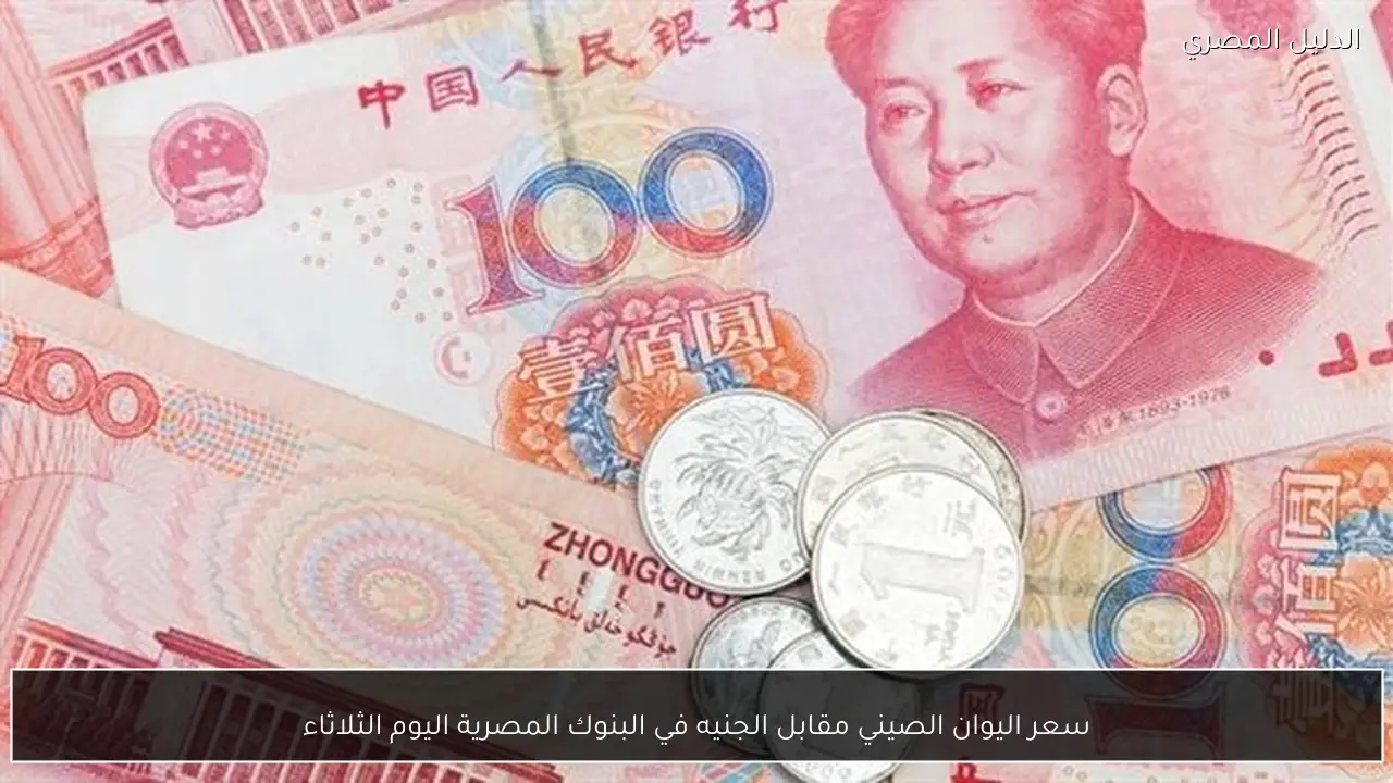 سعر اليوان الصيني مقابل الجنيه في البنوك المصرية اليوم الثلاثاء
