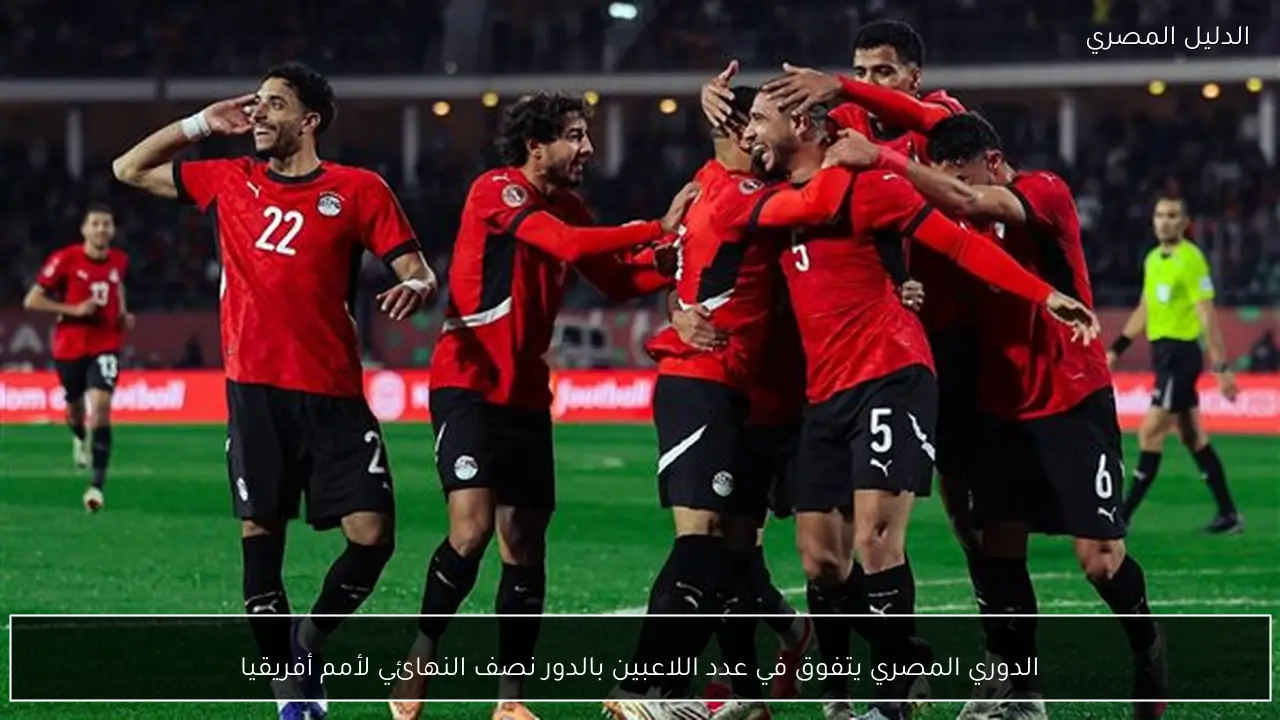 الدوري المصري يتفوق في عدد اللاعبين بالدور نصف النهائي لأمم أفريقيا